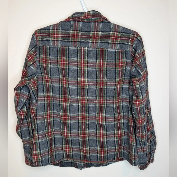 LL Bean Women Cotton Relaxed Fit Flannel Shirt Button Up Size Medium - Picture 3 of 9
